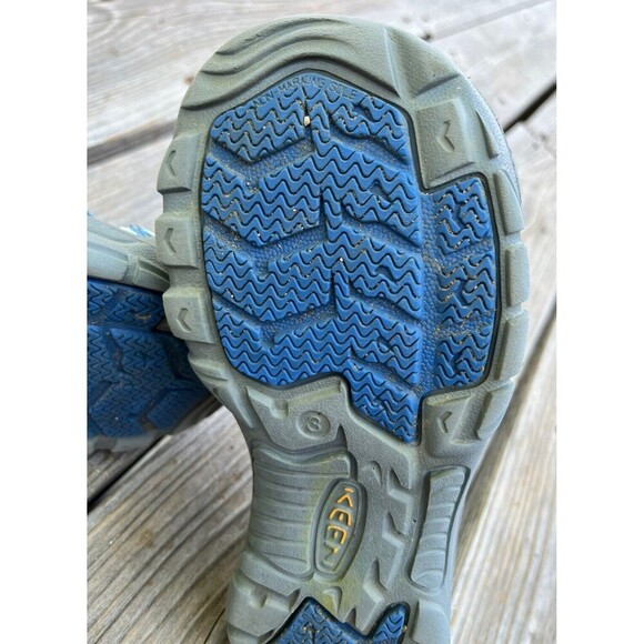KEEN Youth Kid's 3 Rubber Sport Sandals - Blue Camo - Picture 8 of 11
